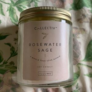 Illume Collectiv Rosewater Sage Single Wick Candle